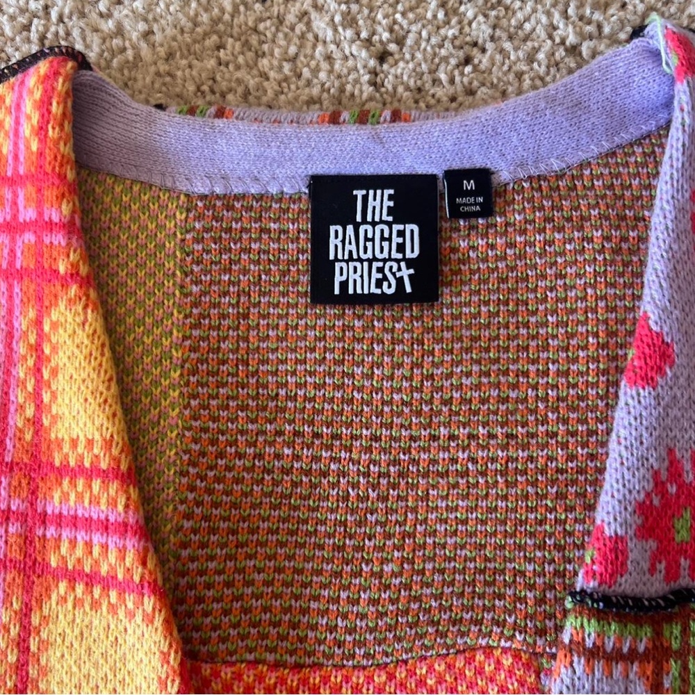 The Ragged Priest Multicolor Patchwork Cardigan - Picture 4 of 4